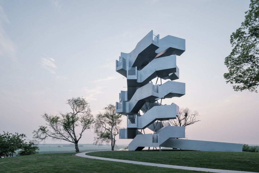 Chenhu Migratory Bird Observation Tower w Wuhan projektu Xiang Architects