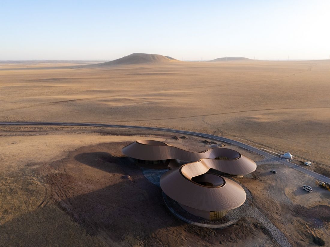 Volcano-In Visitor Center w Xilinhot w Mongolii Wewnętrznej projektu PLAT ASIA