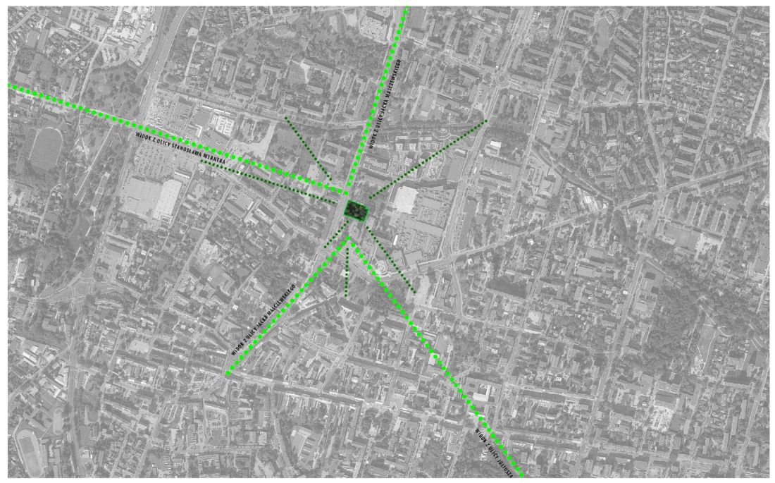 lokalizacja budynku wraz z analizą urbanistyczną