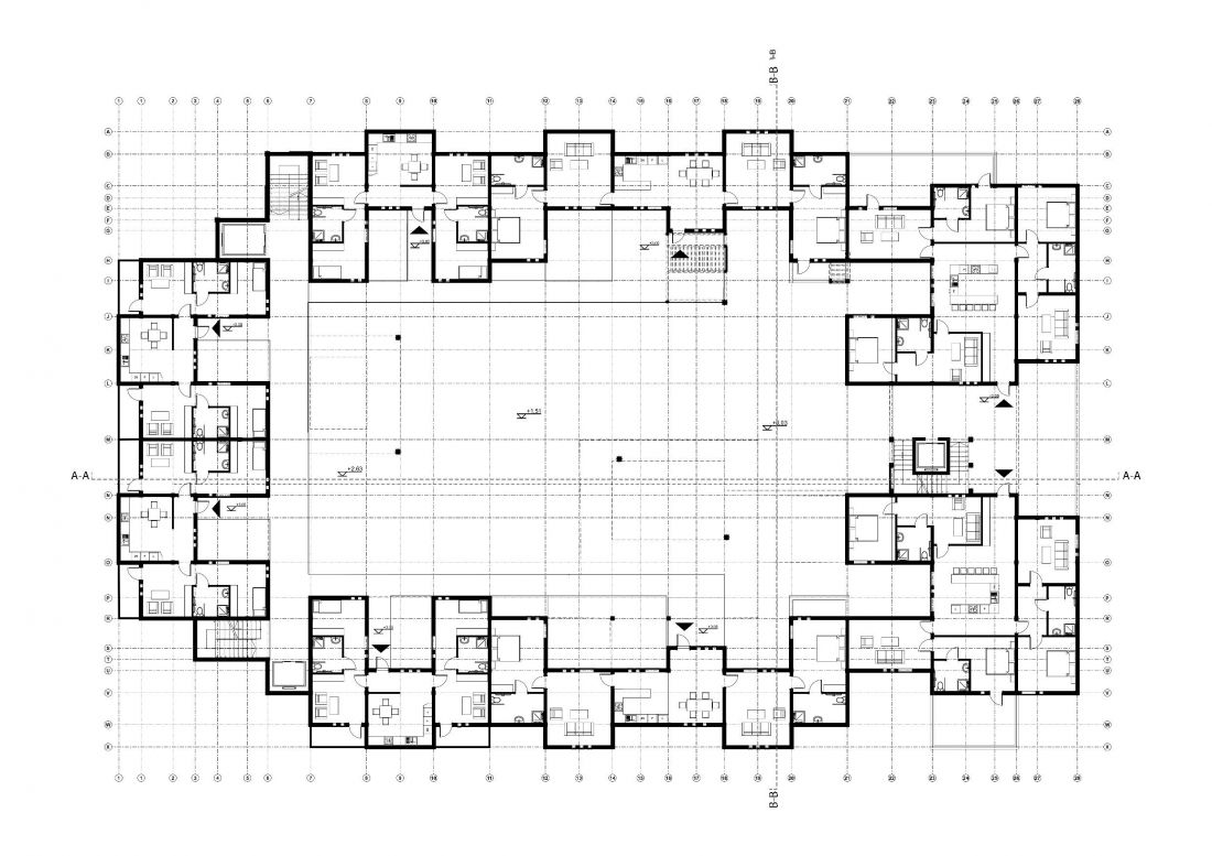 Projekt Co-life
2.0, rzut pierwszego piętra