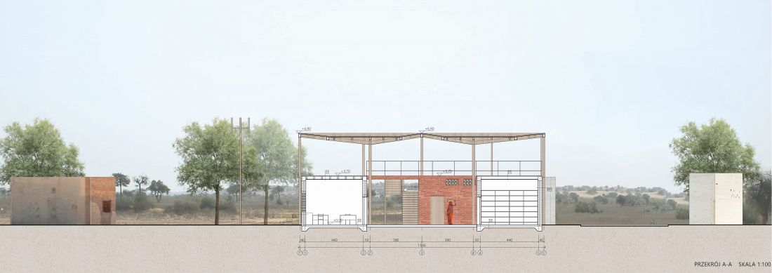 Projekt Rural
Bookmark, przekrój A-A