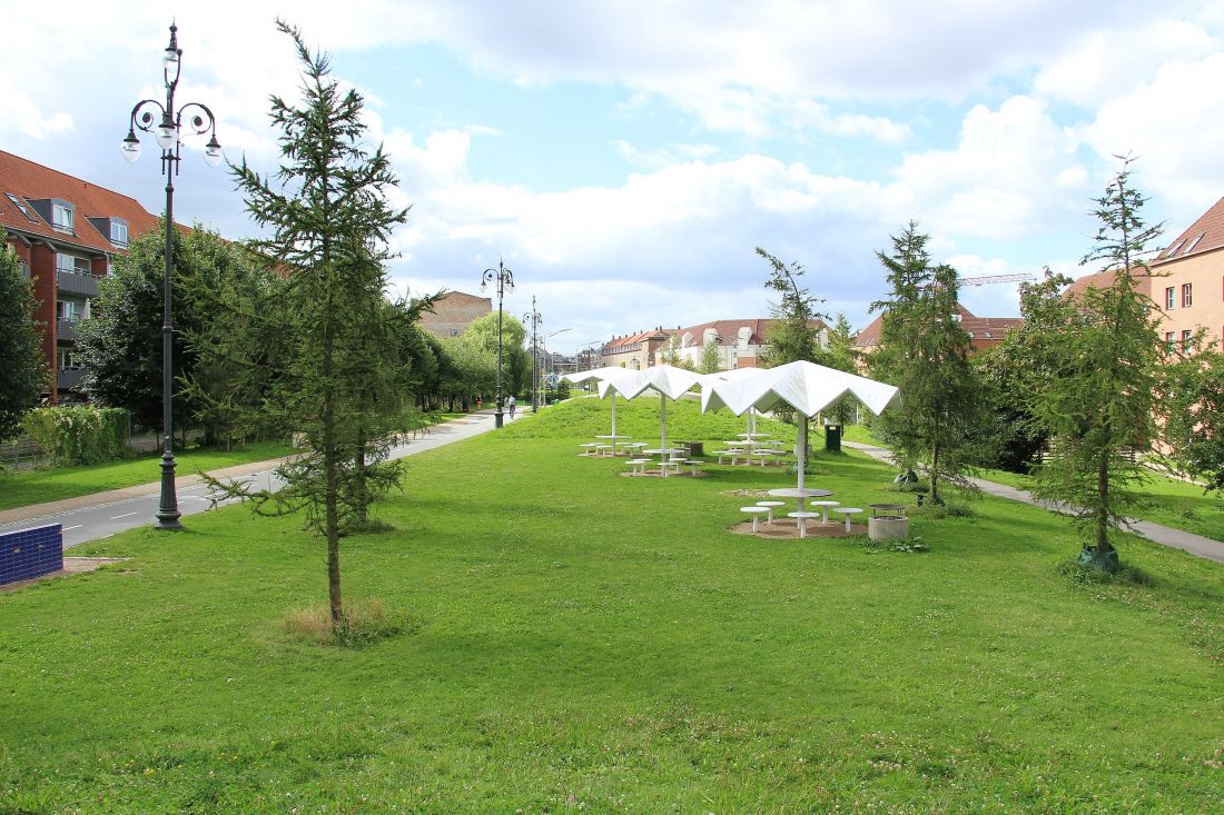 park linearny Superkilen w Kopenhadze