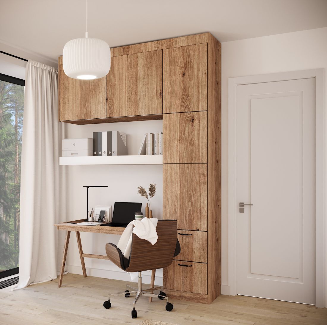 Drewniane wnętrze w stylu modern farm | AiB