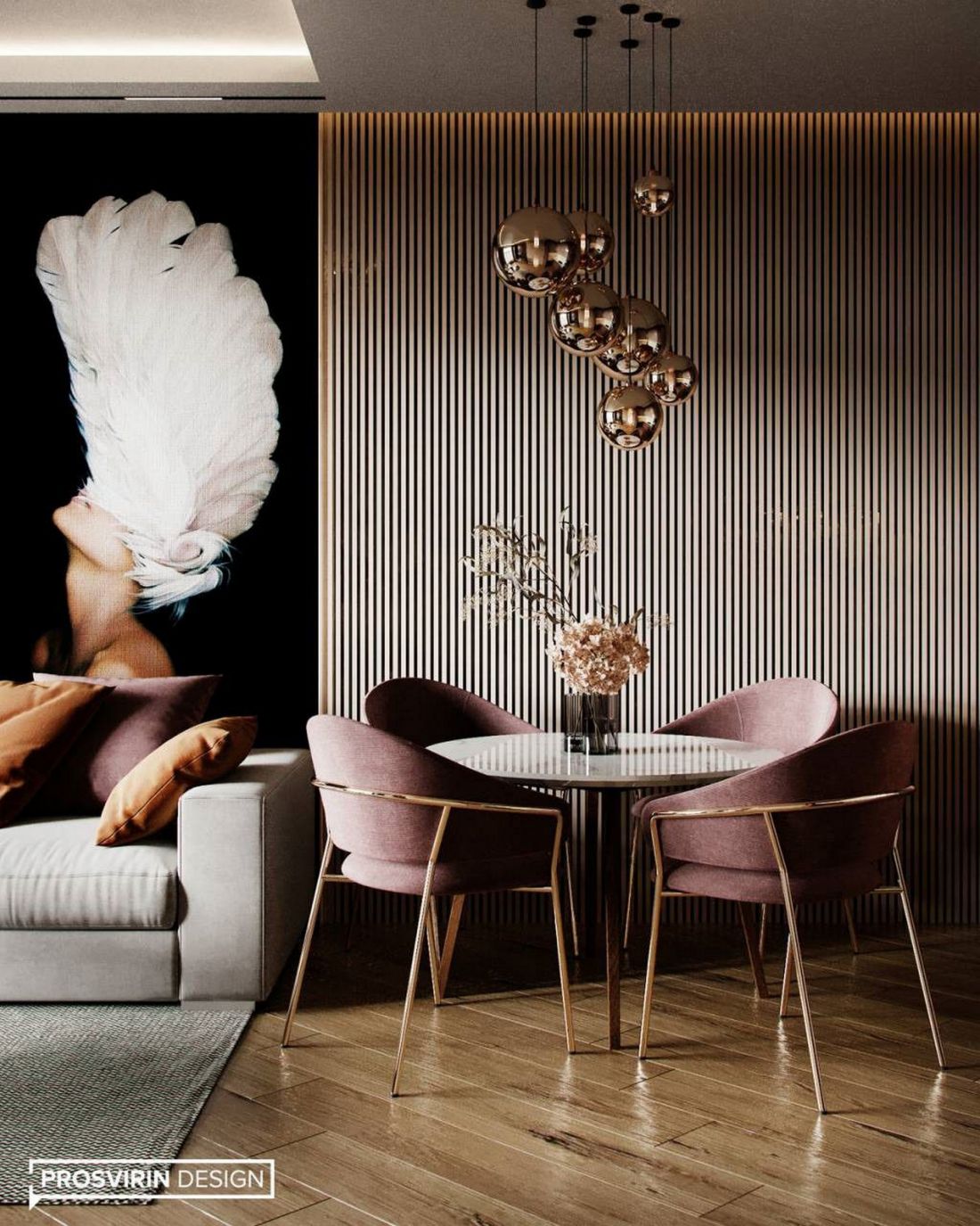 Połyskujące materiały w stylu glamour