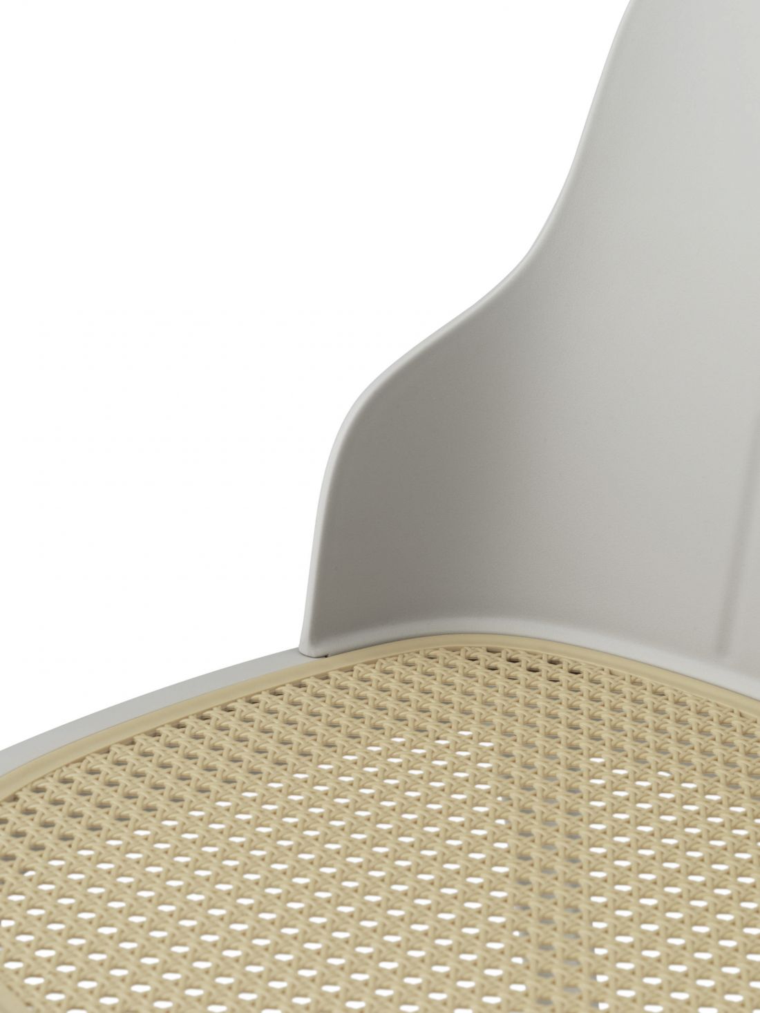 Allez Chair Molded Wicker Warm Grey – detal