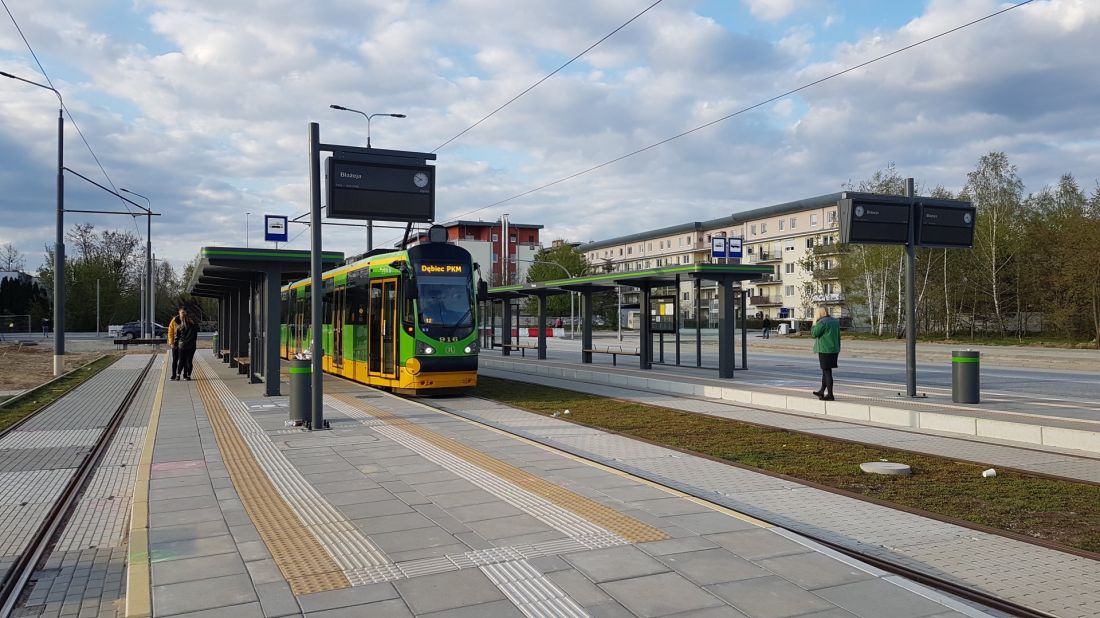 Tramwaj na Naramowice przystanek końcowy