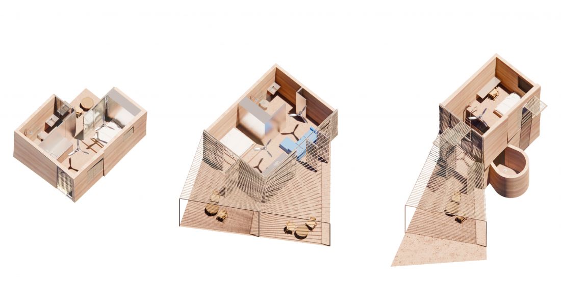 architektka stworzyła trzy typy mieszkań w kompleksie