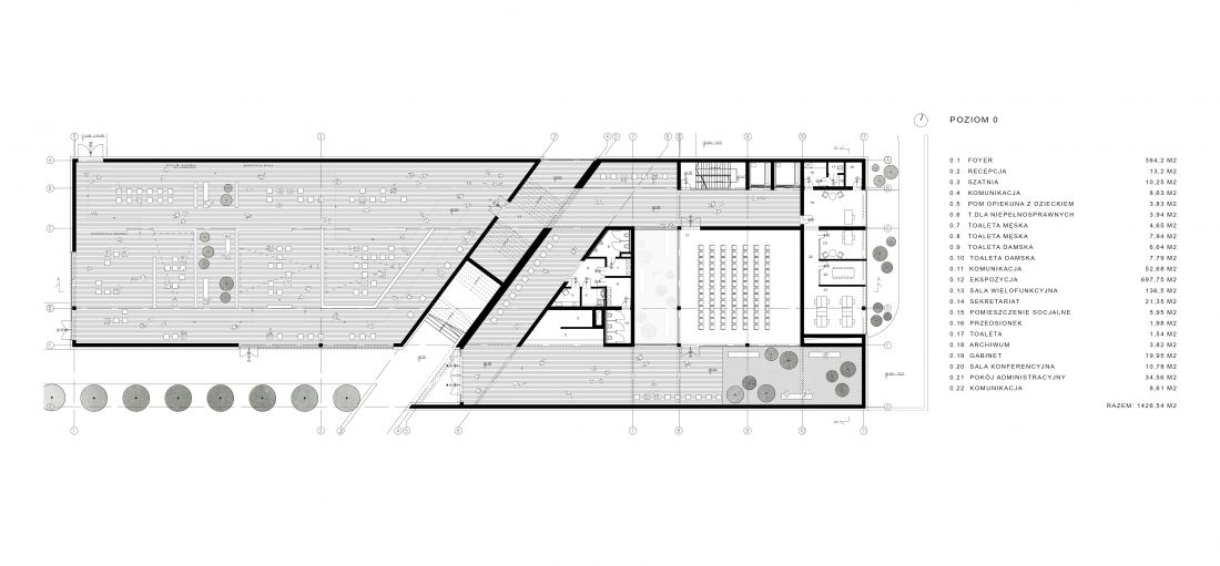 Rzut parteru muzeum