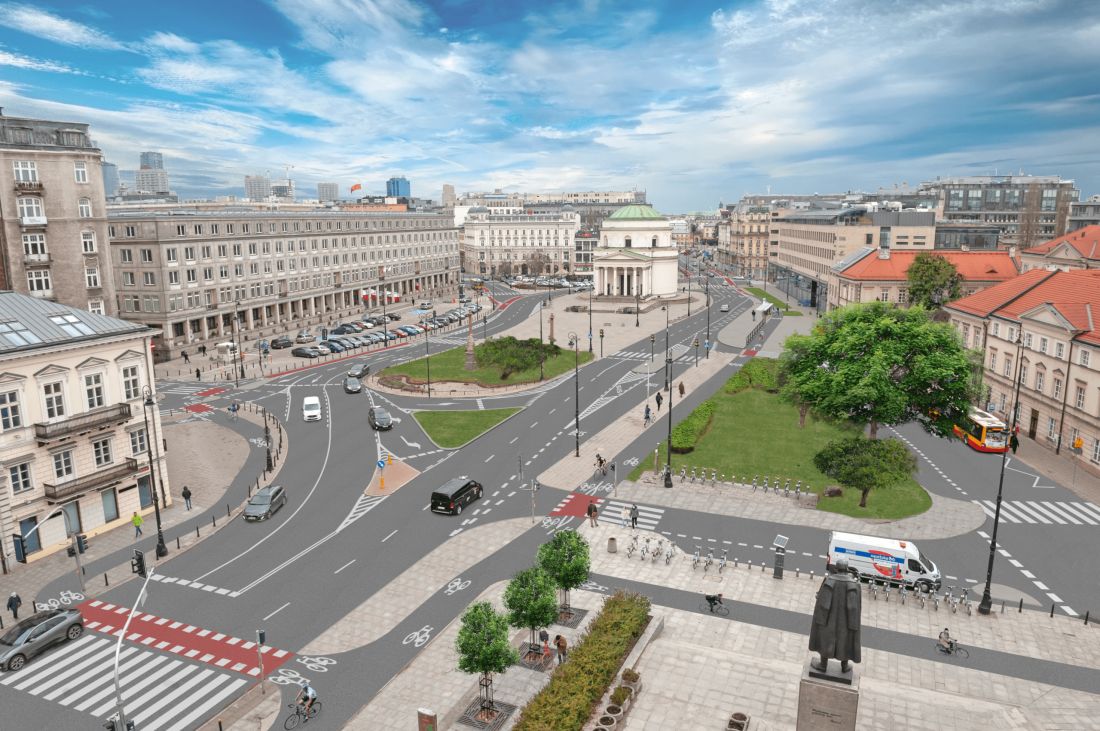 Plac Trzech Krzyży - projekt