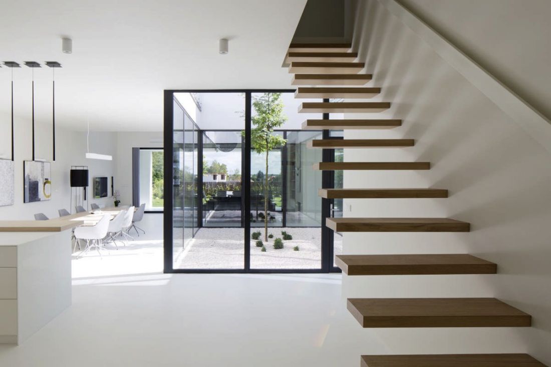 Dom z atrium w Gliwicach projektu INOSTUDIO architekci