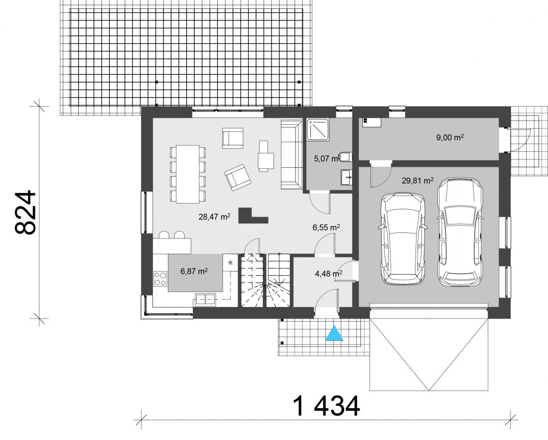 Dom uA34v1 projektu UARCHITEKTA