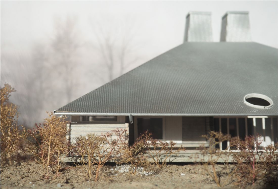 Projekt modelowego domu wiejskiego inspirowanego architekturą dworkową