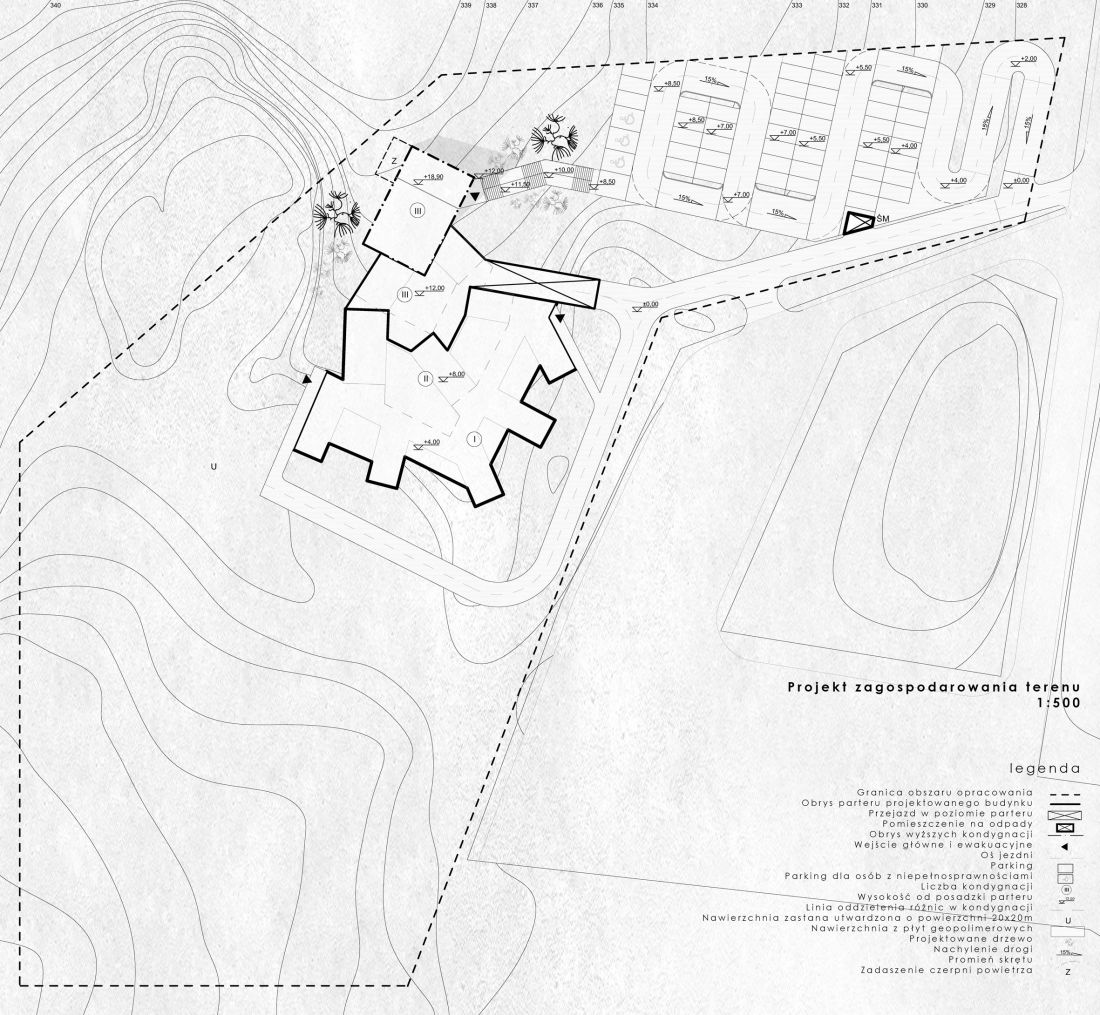 Projekt Tajemniczy Ogród, plan zagospodarowania terenu