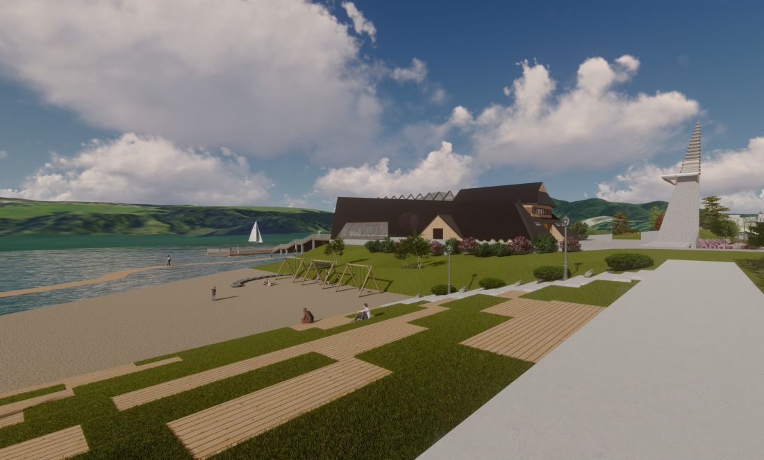 Projekt znajduje się nad Jeziorem Czorsztyńskim