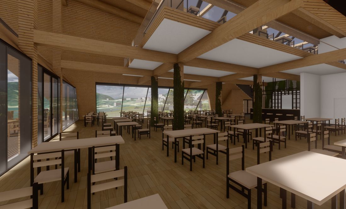 Wnętrze restauracji na parterze