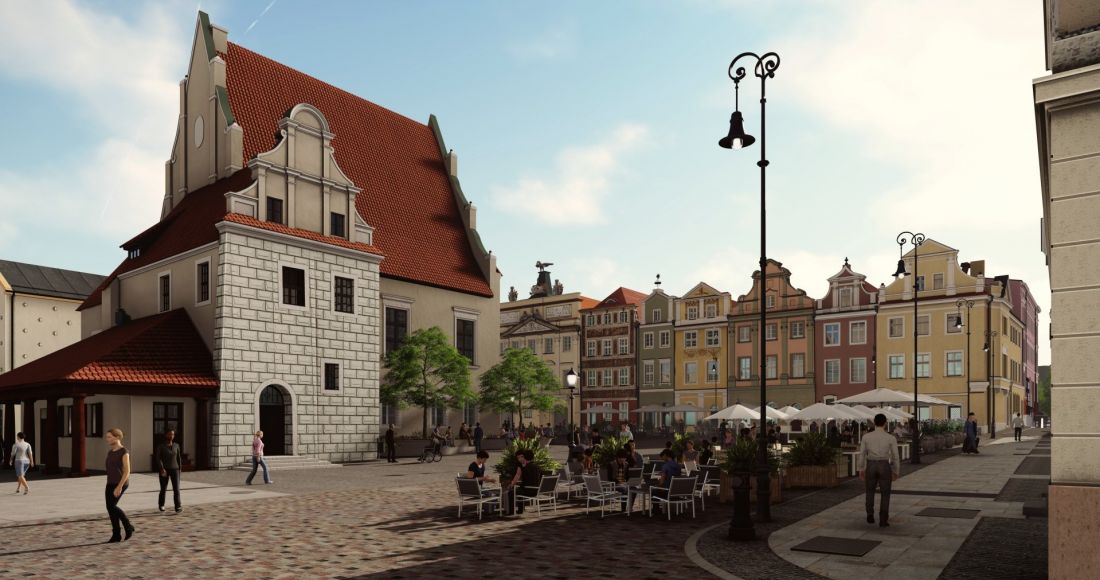 Stary Rynek Poznań północ wizualizacja waga meijska