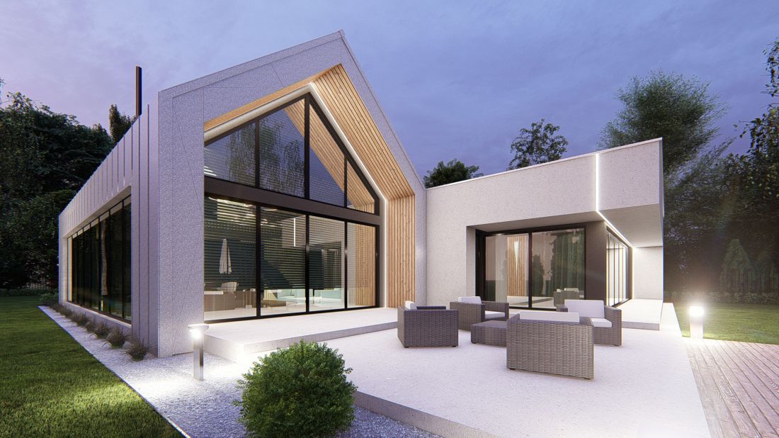 Nowoczesny i efektowny projekt domu w stylu nowoczesnej stodoły