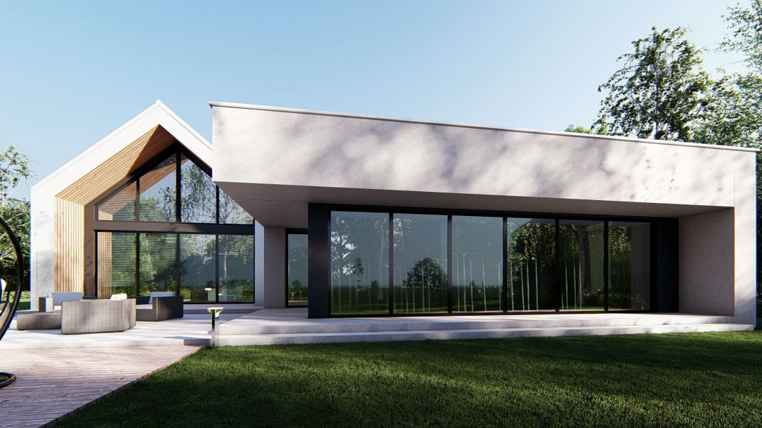 Nowoczesny i efektowny projekt domu w stylu nowoczesnej stodoły