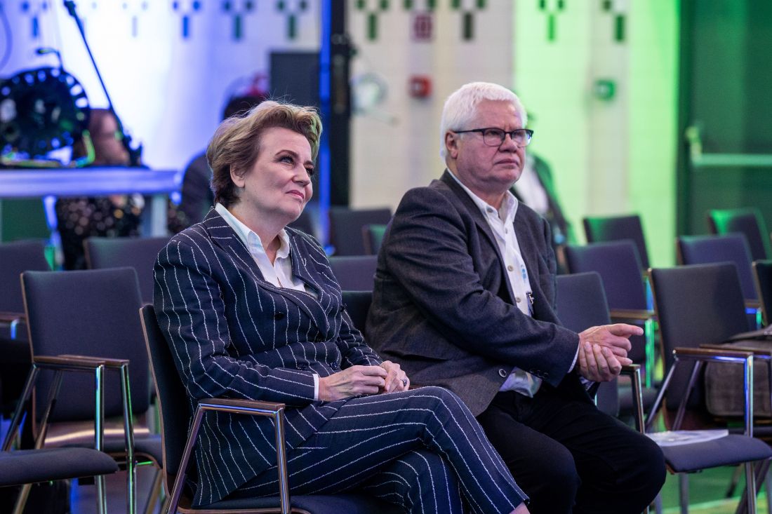 Prezydent Łodzi Hanna Zdanowska i prof. Jerzy Hausner