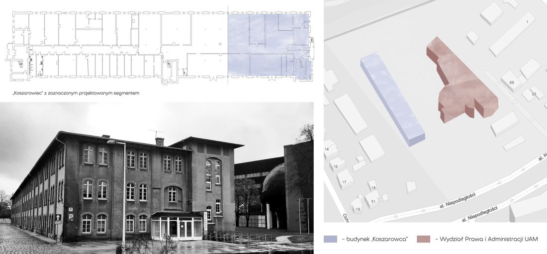 „Koszarowiec” - projektowany segment, widok budynku i zestawienie brył
