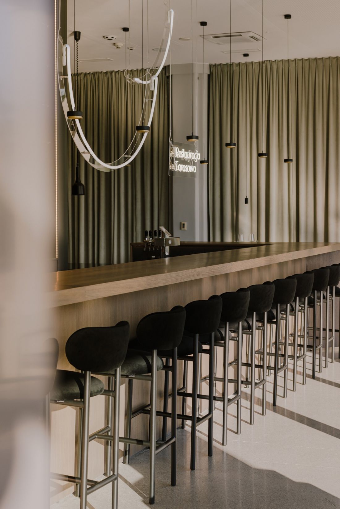 Bar w restauracji tarasowej