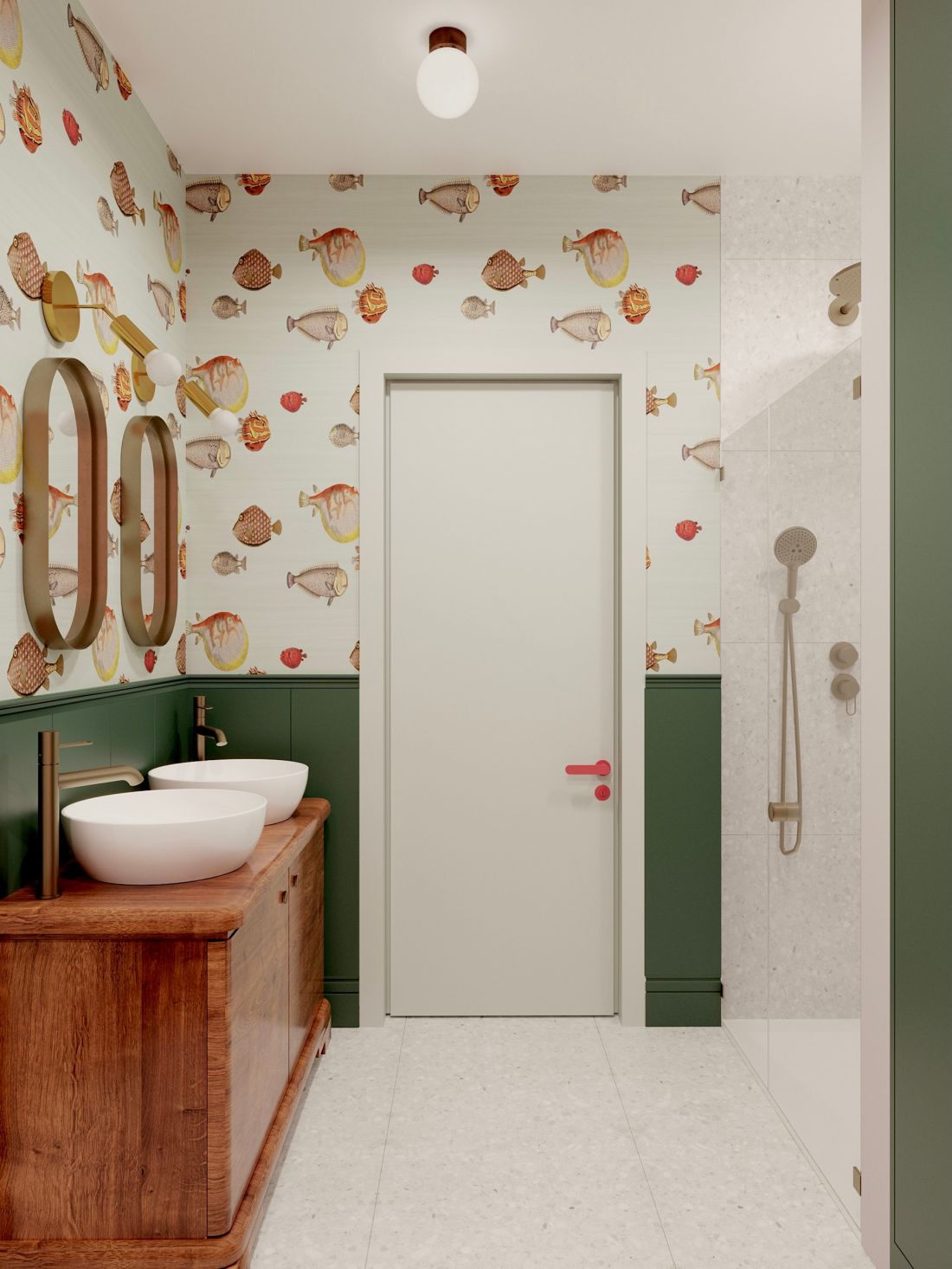 Łazienka w stylistyce modern retro