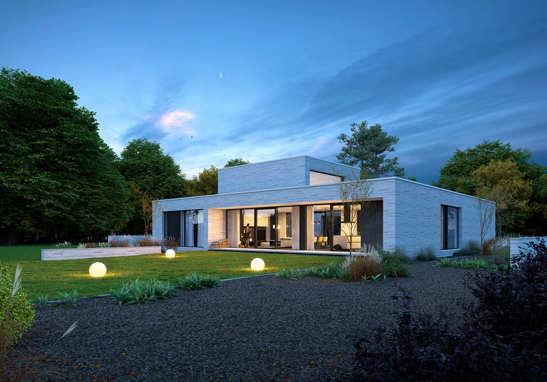 Dom z patio 1 - tył
