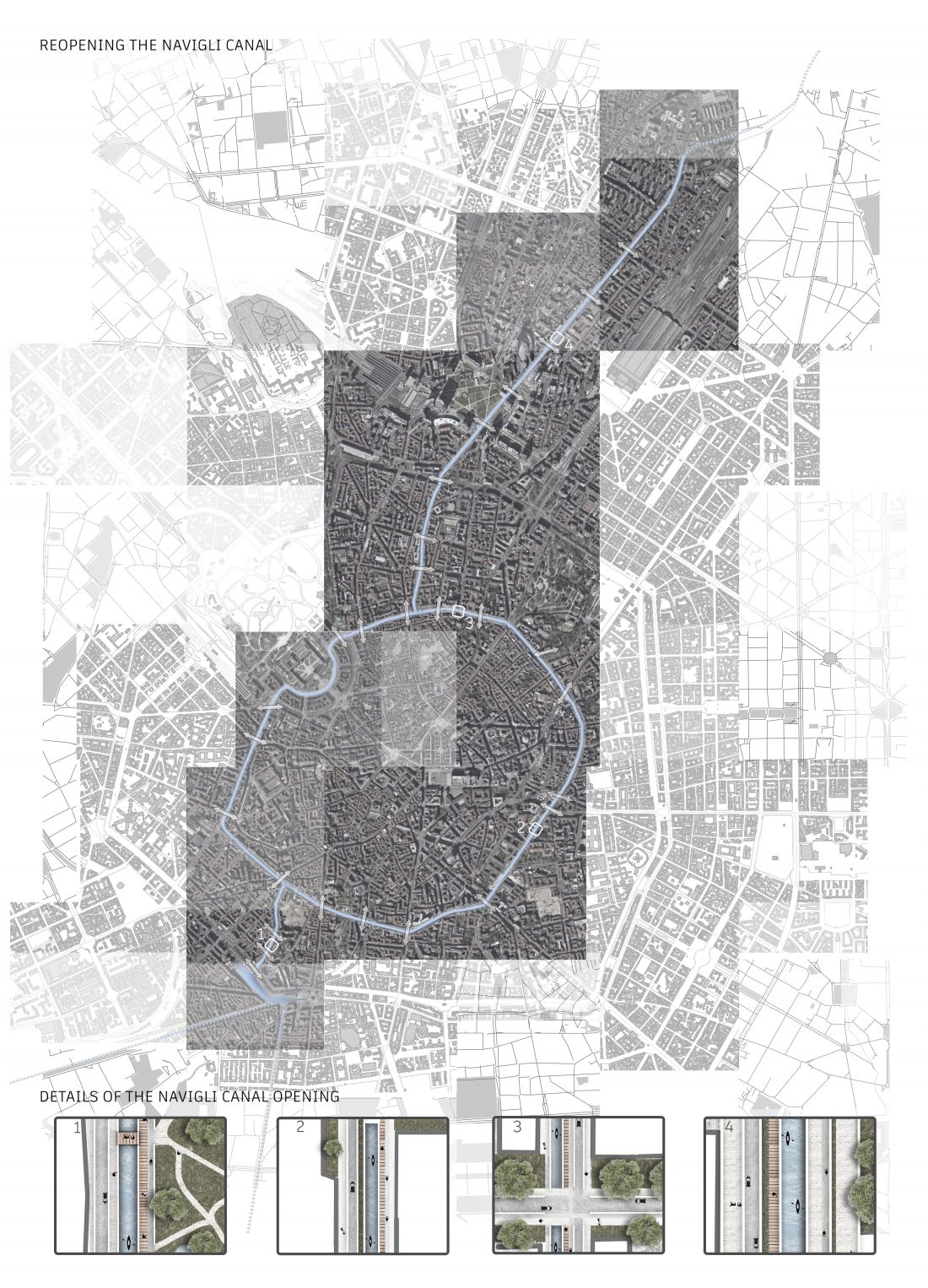 Projekt Canale della Vita, mapa kanału
