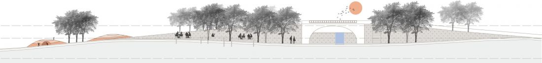 Projekt Water Belt Of Milan, przekrój