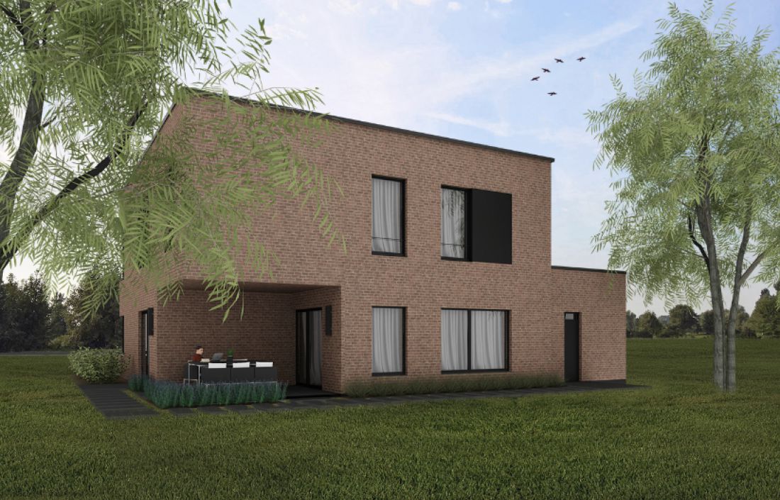 Projekt domu z cegły w Mikołowie