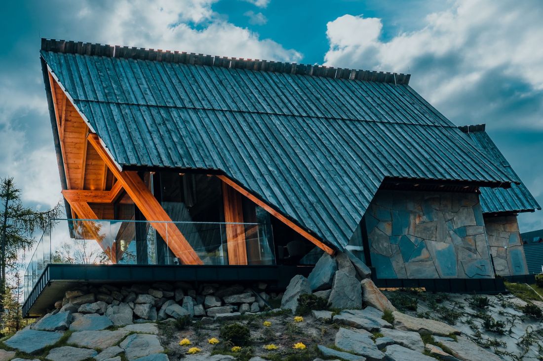 Inspiracją projektową były szałasy pasterskie
