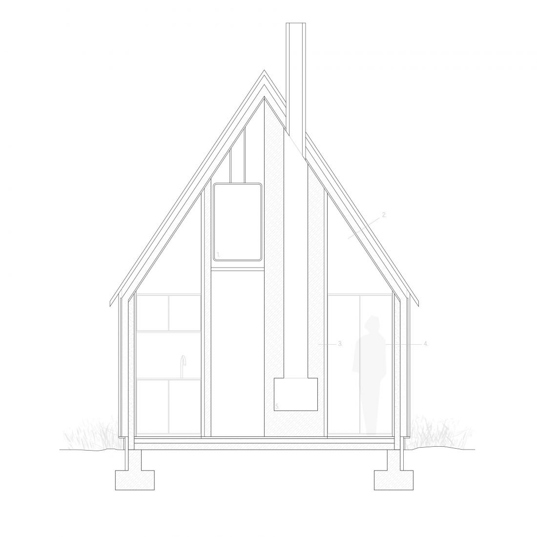 Projekt Green Cabin, przekrój