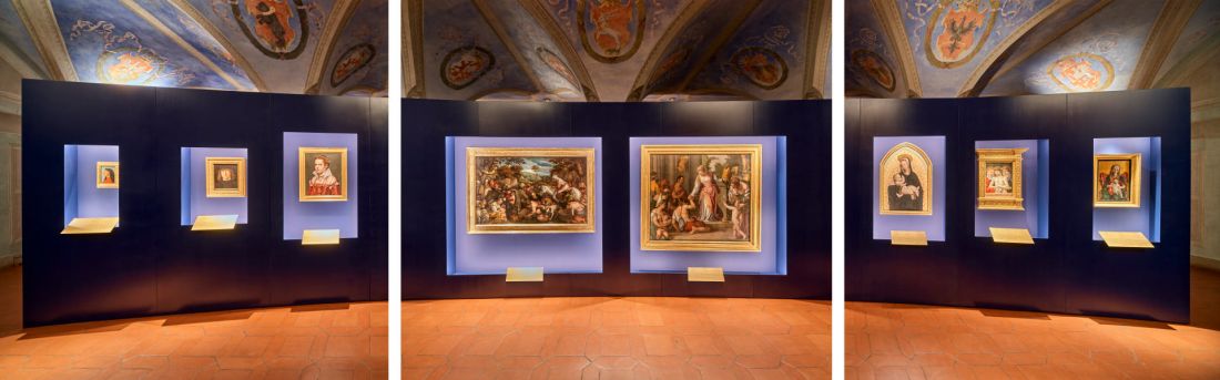 większość obrazów pochodzi ze zbiorów Accademia Carrara w Bergamo