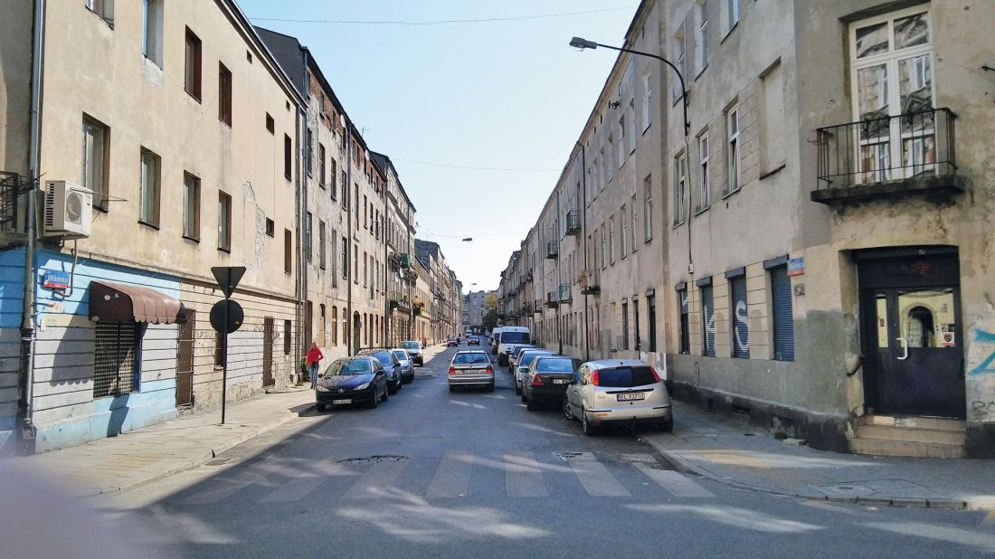 ulica Włókiennicza przed rewitalizacją (2016 rok)