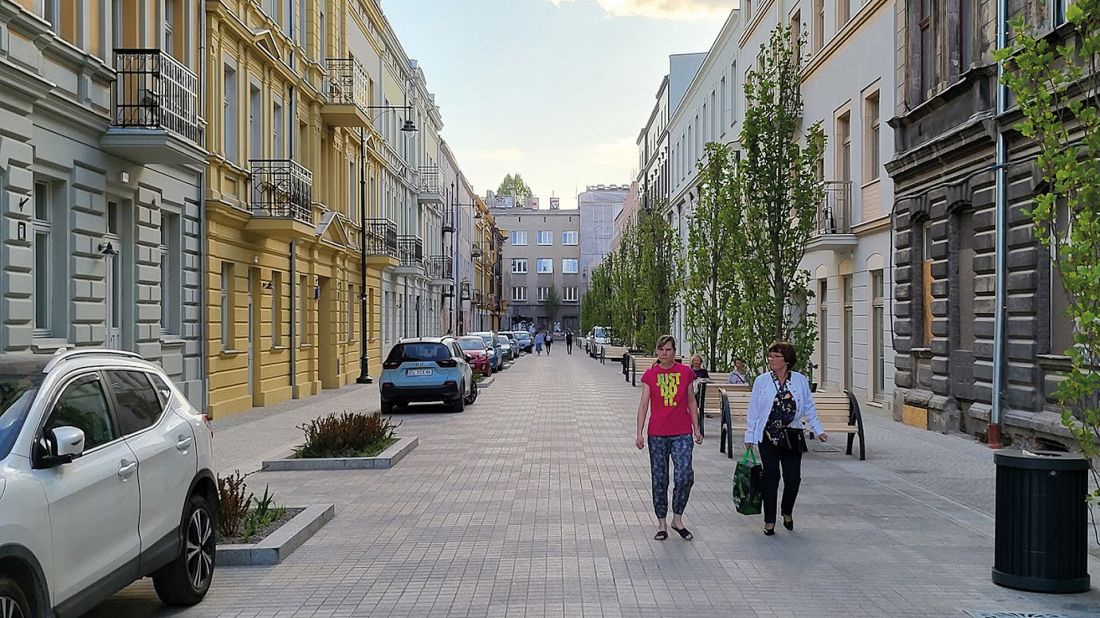 ulica Włókiennicza po rewitalizacji (2022 rok)