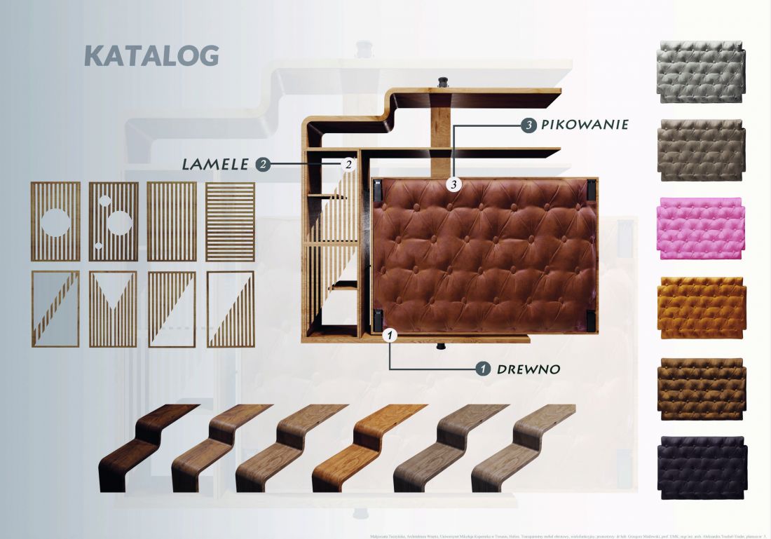 Projekt mebla Helios, katalog