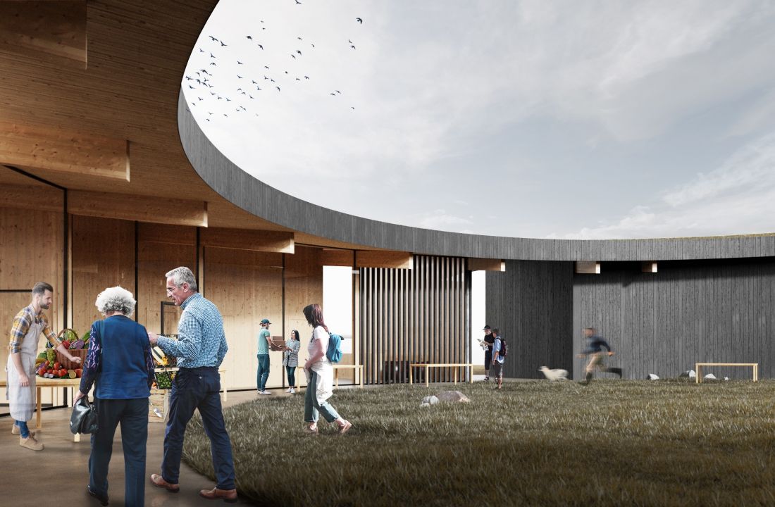 Projekt Iceland Lake Mývatn Community House, atrium