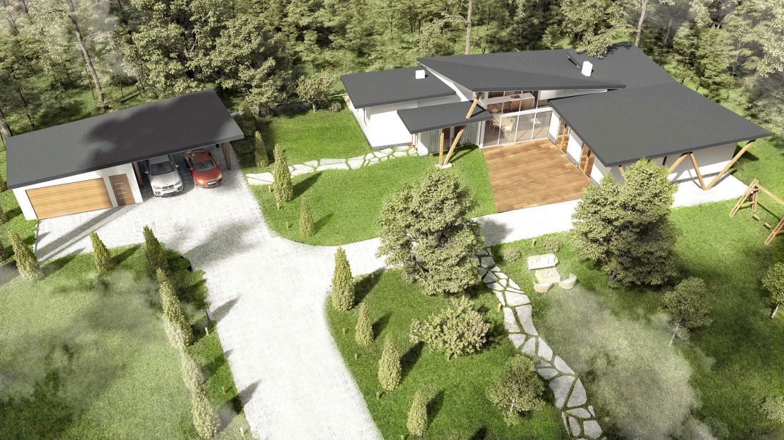 Dom VV – widok sytuacyjny