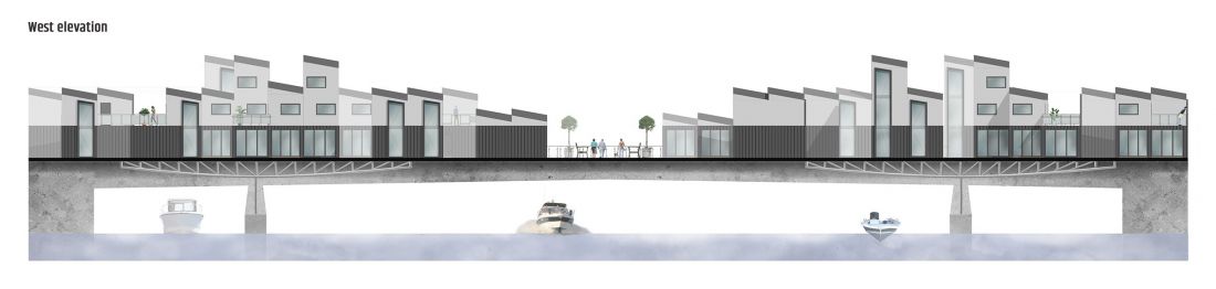 Projekt Bridge Town, elewacja