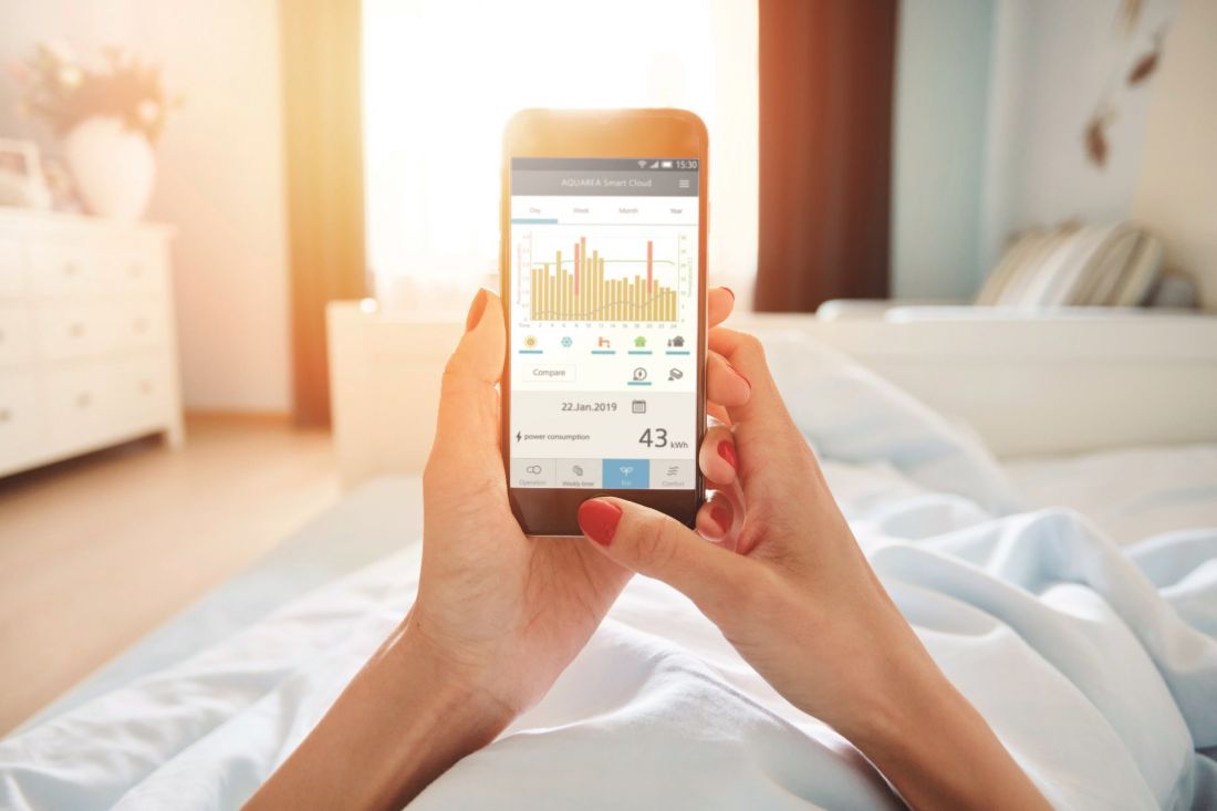 Pompą ciepła można sterować za pomocą aplikacji mobilnej
