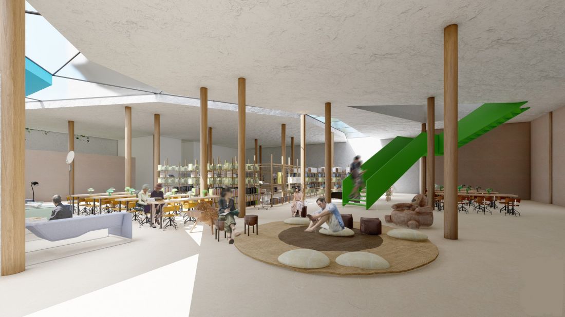 Projekt centrum społecznego w Vancouver, wnętrze skryte pod ziemią