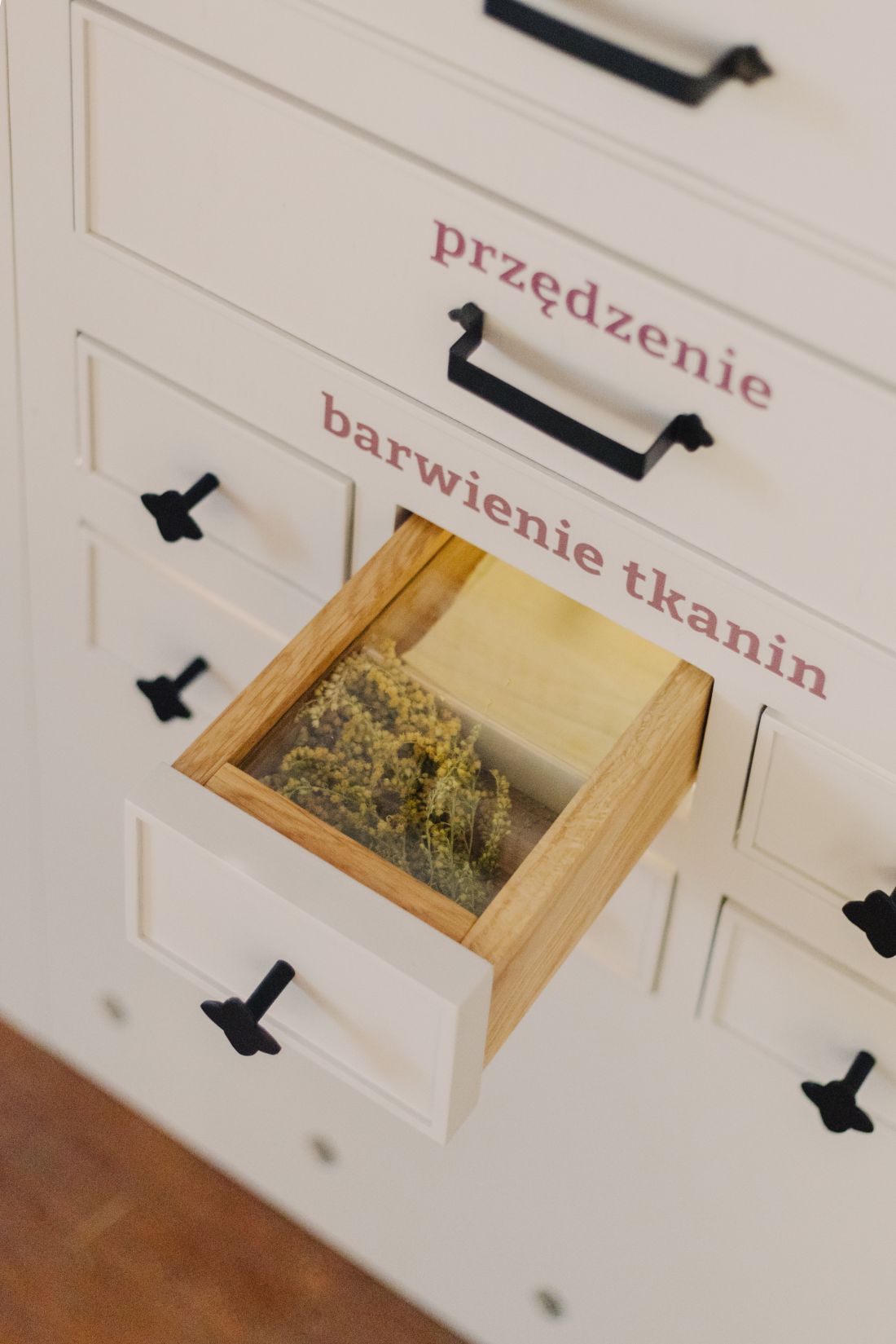 szufladki w muzeum