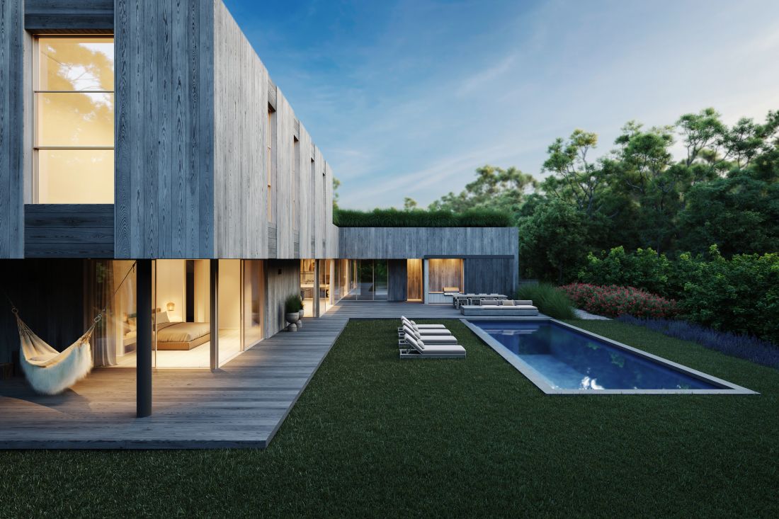 Projekt domu jednorodzinnego w Hamptons