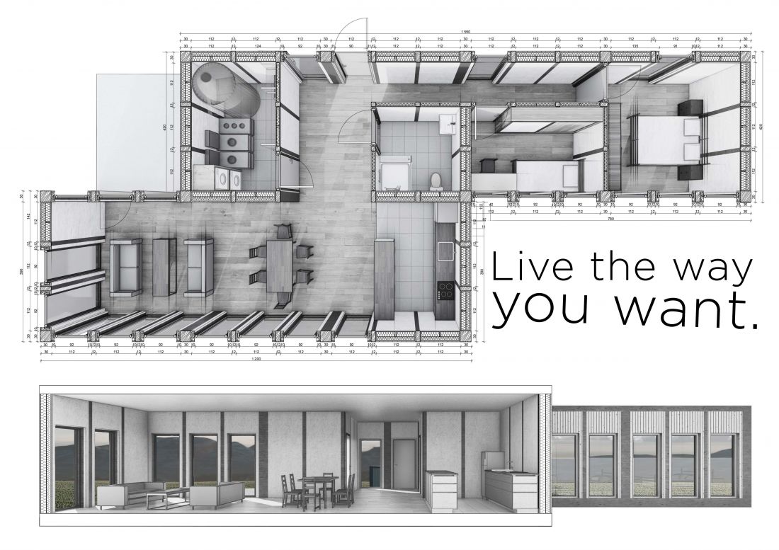 Projekt Module Life Style, rzut