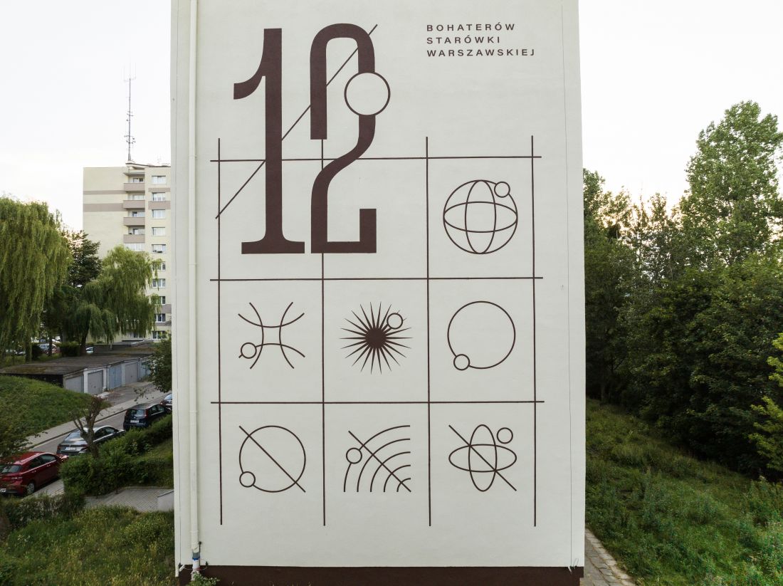 Nowe murale na blokach przy ulicy Bohaterów Starówki Warszawskiej