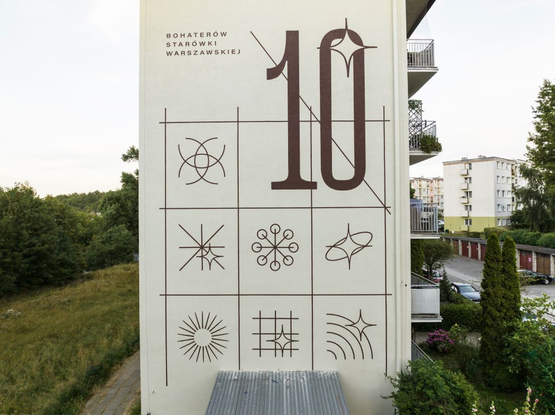 Nowe murale na blokach przy ulicy Bohaterów Starówki Warszawskiej