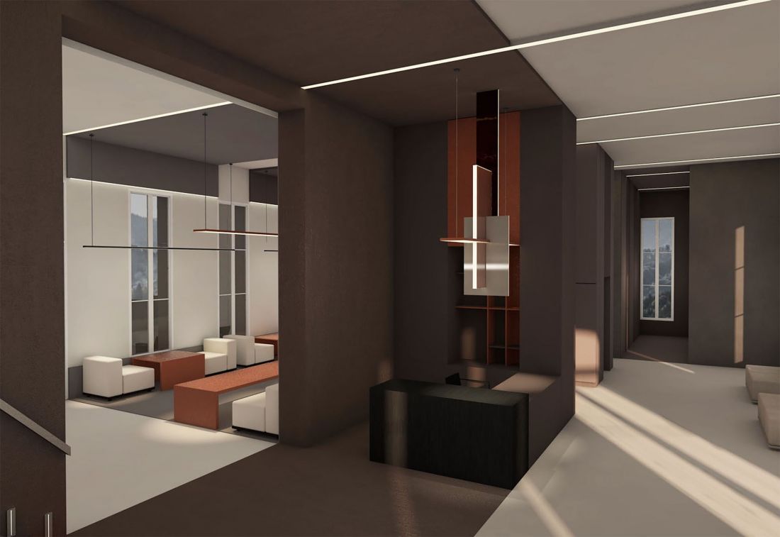 Projekt architektura współbycia, wejście wraz z recepcją