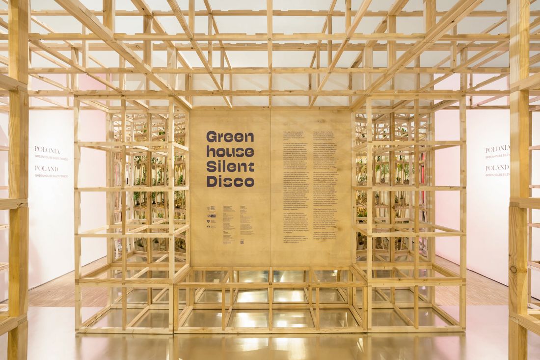 „Greenhouse Silent Disco” to nazwa polskiego pawilonu