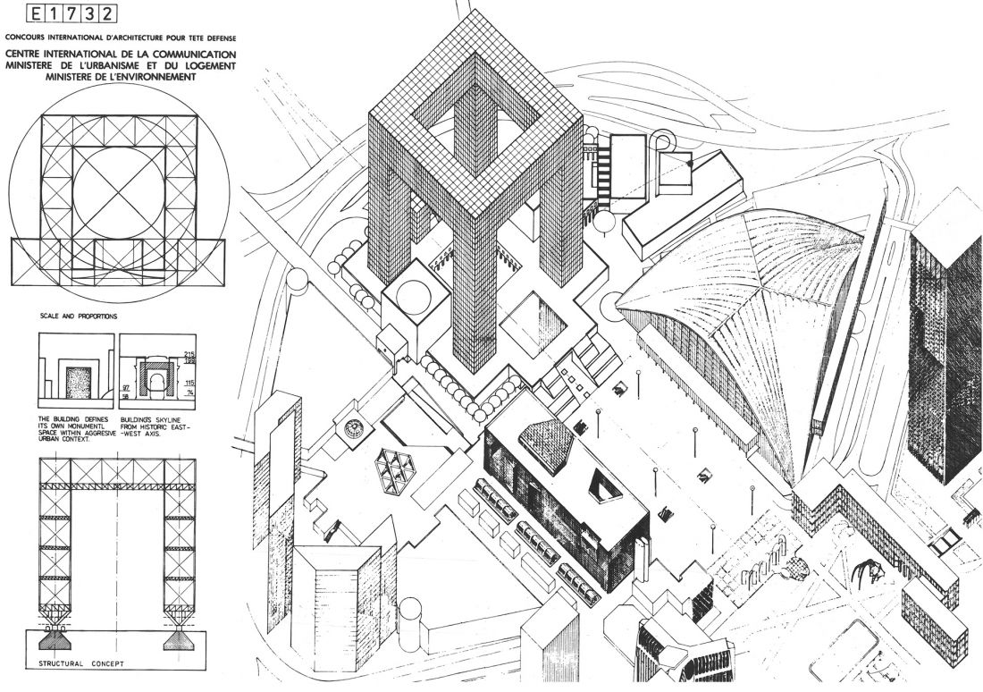 Grande Arche de la Fraternité, La Défense w Paryżu — Wielki Łuk Braterstwa, Konkurs UIA