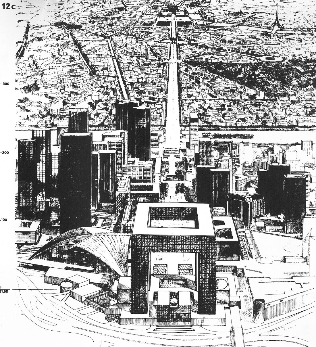 Grande Arche de la Fraternité, La Défense w Paryżu - Wielki Łuk Braterstwa